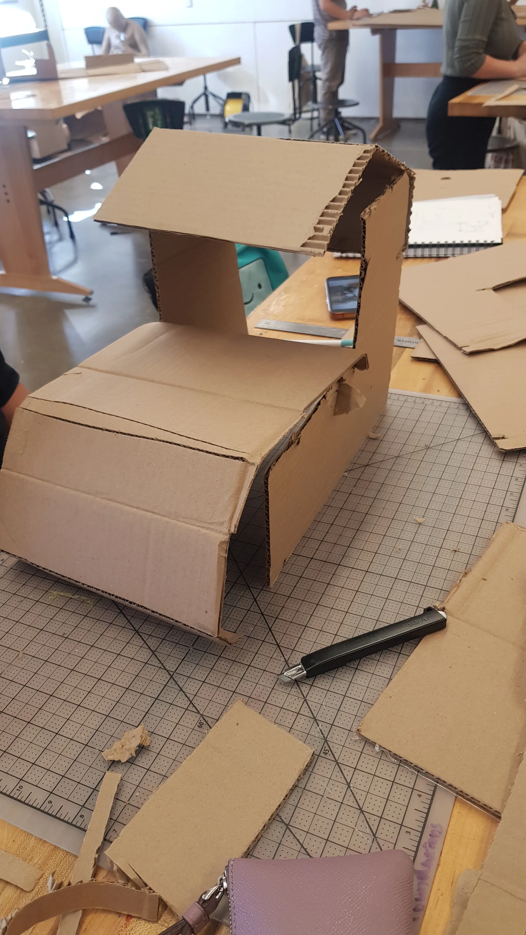 Art 1230: Structure + Space — CARDBOARD CHAIR