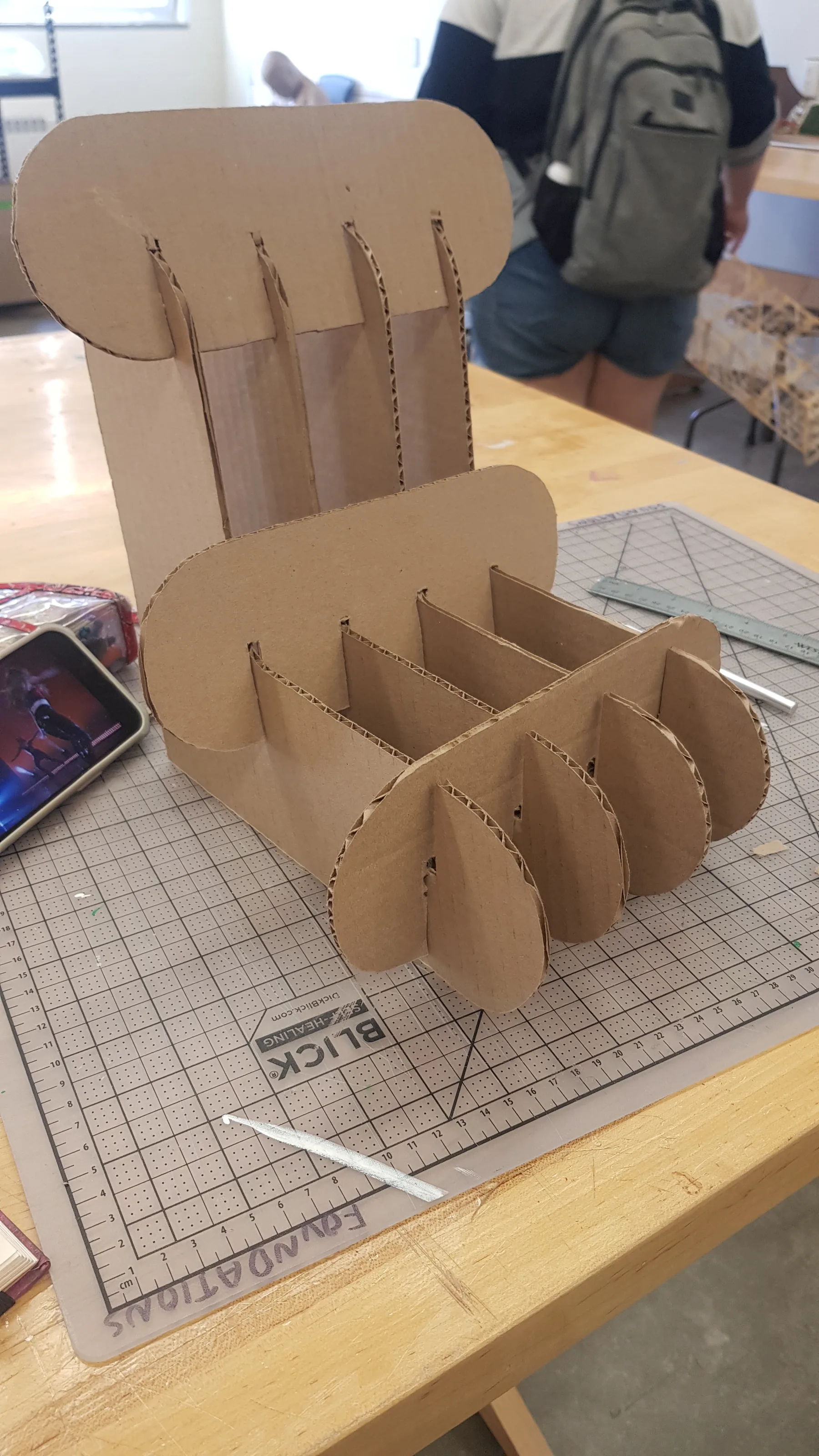 Art 1230: Structure + Space — CARDBOARD CHAIR