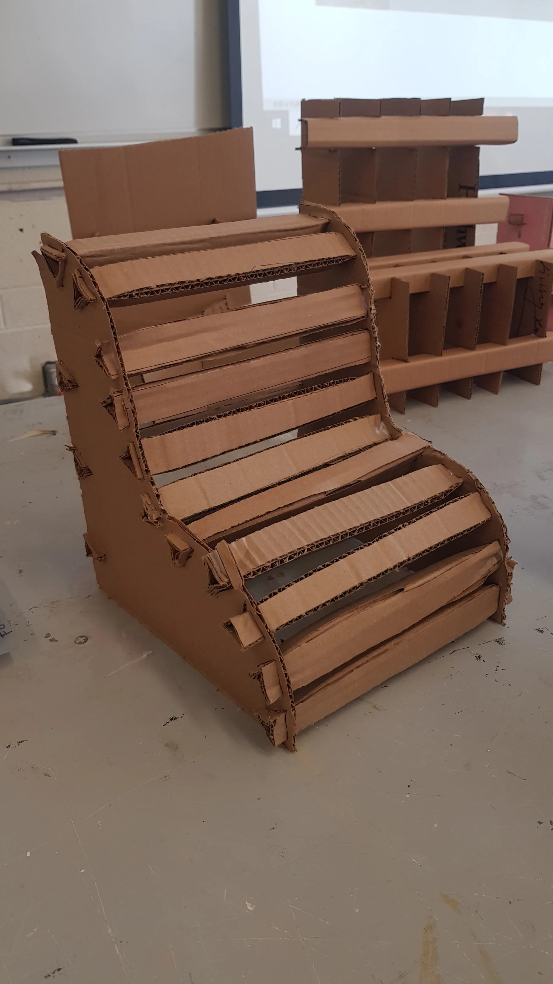 Art 1230: Structure + Space — CARDBOARD CHAIR